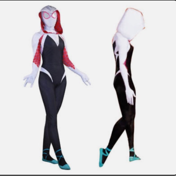 Like new 🕷️GWEN SPIDERMAN ✨COSTUME size 8years old girl - Picture 1 of 4